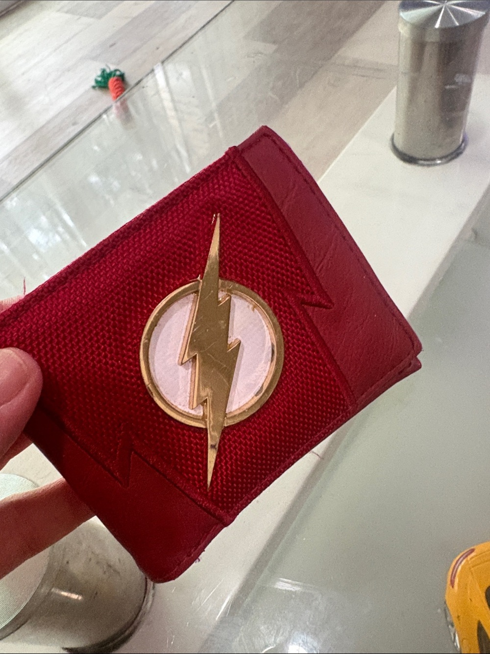 DC COMICS Flash Metal Badge Logo wallet Wallet